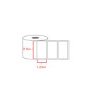 Stock Direct Thermal - 2.5" x 1.25" - All Barcode Systems