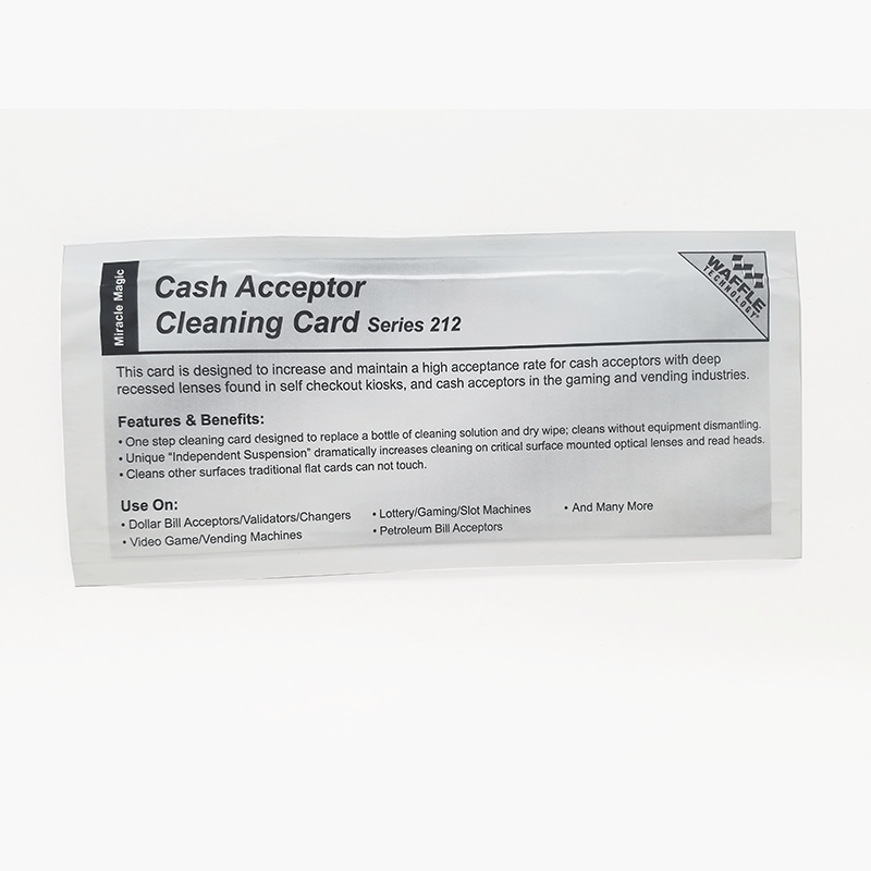 Cash Acceptor Cleaning Card - All Barcode Systems