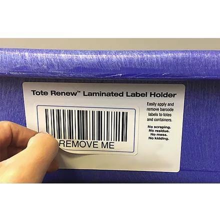 Warehouse Tote Renew Labels - All Barcode Systems